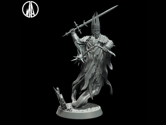 Wraith King Miniature - 3 Poses - 28mm scale Tabletop gaming DnD Miniature Dungeons and Dragons,dnd 5e - Plague Miniatures