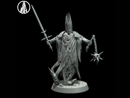 Wraith King Miniature - 3 Poses - 28mm scale Tabletop gaming DnD Miniature Dungeons and Dragons,ttrpg dnd 5e - Plague Miniatures