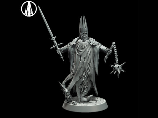 Wraith King Miniature - 3 Poses - 28mm scale Tabletop gaming DnD Miniature Dungeons and Dragons,ttrpg dnd 5e - Plague Miniatures
