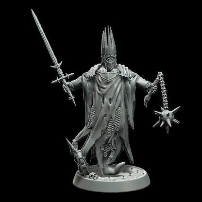 Wraith King Miniature - 3 Poses - 28mm scale Tabletop gaming DnD Miniature Dungeons and Dragons,ttrpg dnd 5e - Plague Miniatures
