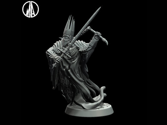 Wrath King Miniature - 3 Poses - 28mm scale Tabletop gaming DnD Miniature Dungeons and Dragons dnd 5e - Plague Miniatures