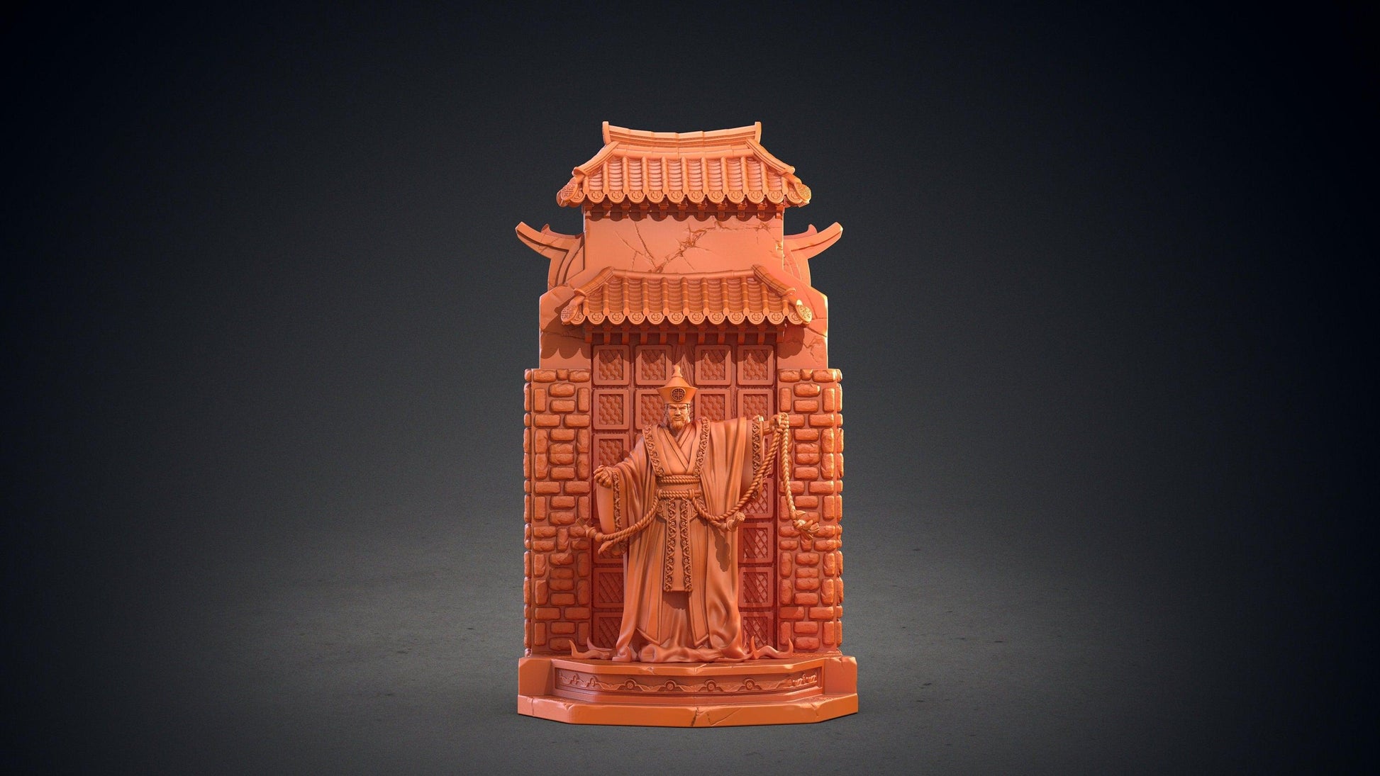 Yeomra Miniature | Divine Judge from Korean Mythology for Tabletop RPGs | 32mm Scale - Plague Miniatures