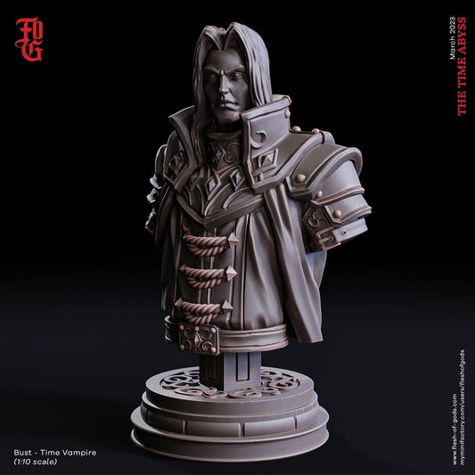 Young Time Vampire Bust | Resin Bust for Nerd Decor - Plague Miniatures