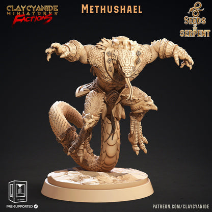 Yuan-Ti miniature Methushael Clay Cyanide | Seed of the Serpent | DnD Miniature | Dungeons and Dragons, 5e yuan ti miniature - Plague Miniatures shop for DnD Miniatures