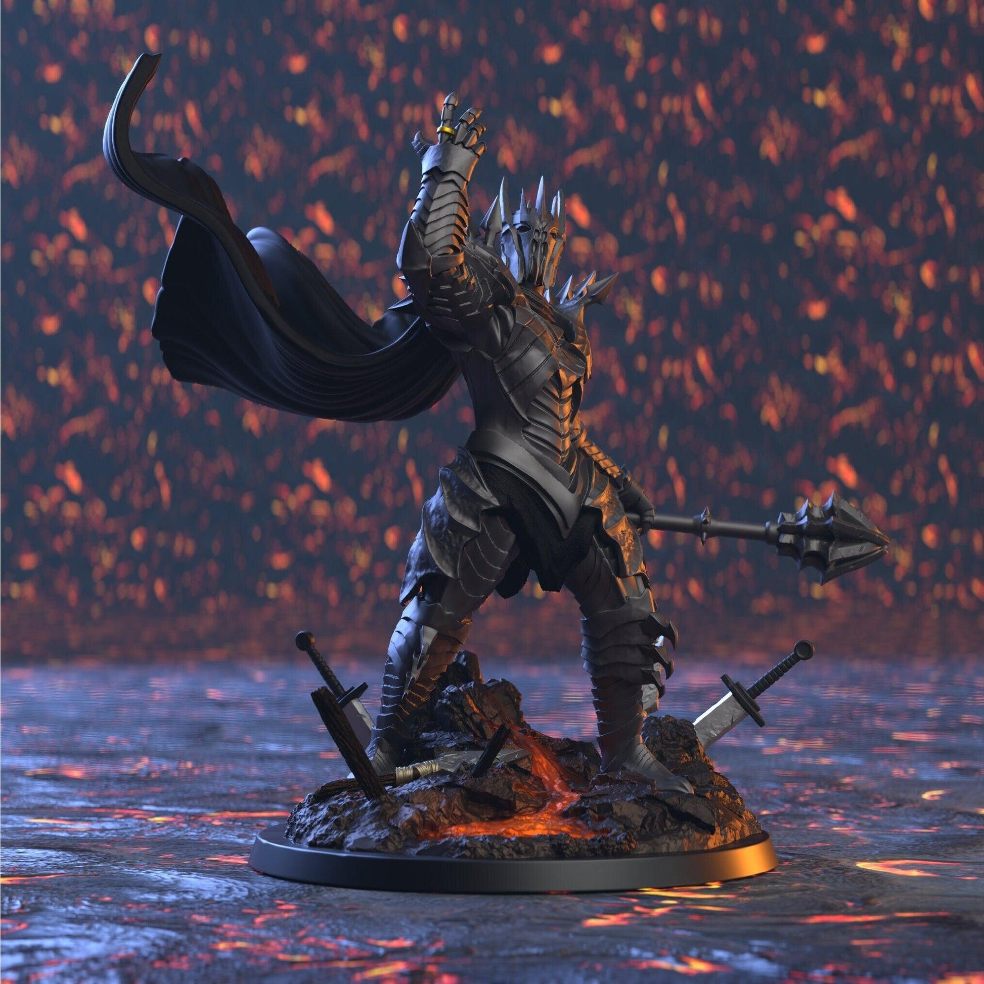 Zaudon Wizard Boss Monster Miniature | Epic Mage Figurine for Tabletop RPG Battles | 32mm Scale - Plague Miniatures