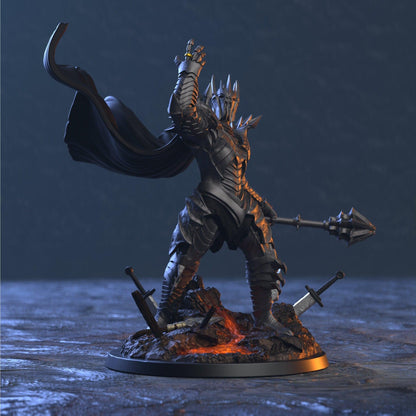 Zaudon Wizard Boss Monster Miniature | Epic Mage Figurine for Tabletop RPG Battles | 32mm Scale - Plague Miniatures