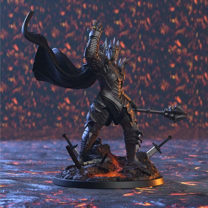 Zaudon Wizard Boss Monster Miniature | Epic Mage Figurine for Tabletop RPG Battles | 32mm Scale - Plague Miniatures