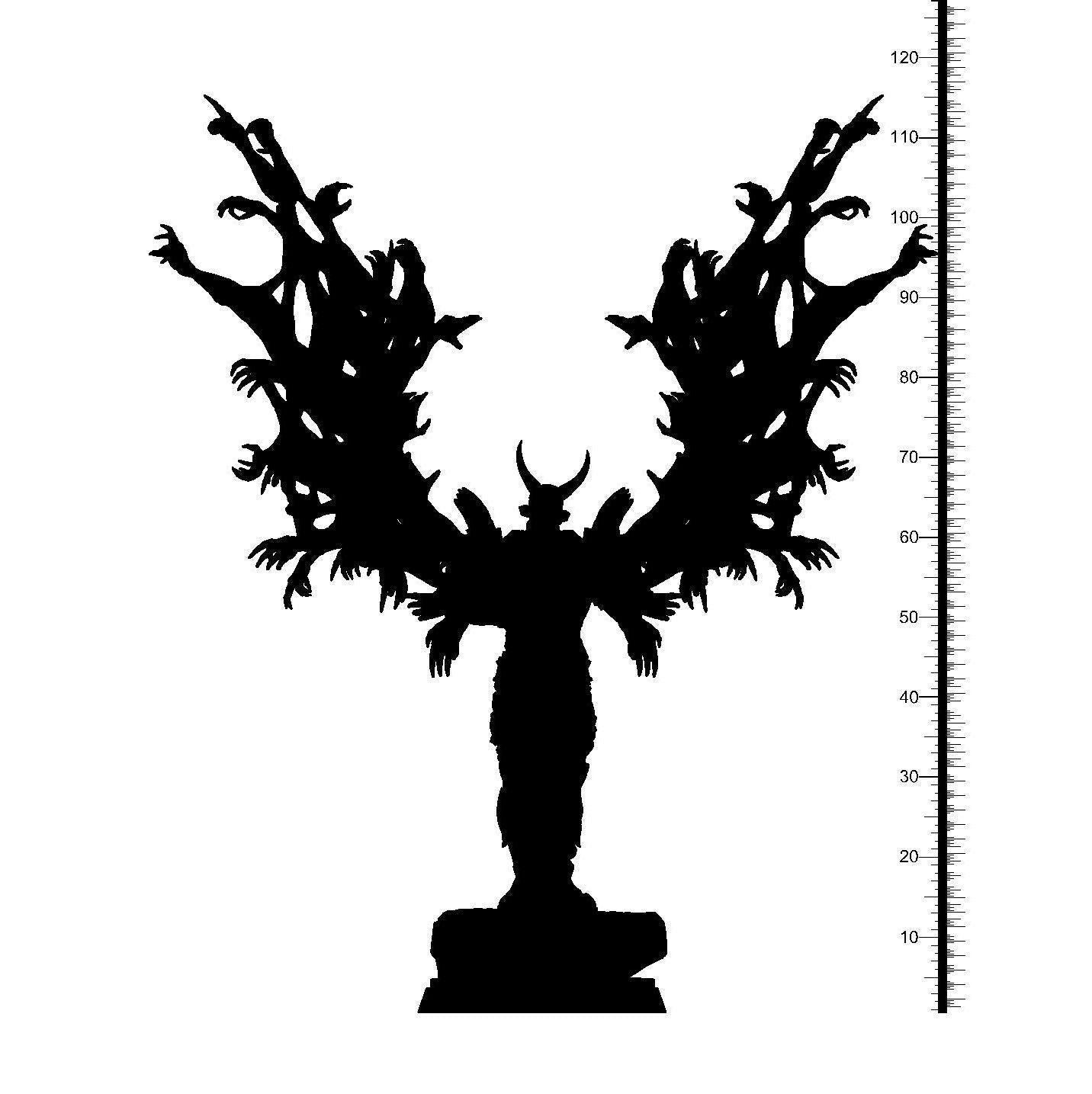 Zemeldran Metatron Miniature | Muscular Demon with Wing-like Appendages | 32mm Scale - Plague Miniatures