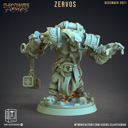 Zervos, the Mighty War Troll Miniature | DnD Trolls for Tabletop RPGs | 32mm Scale - Plague Miniatures